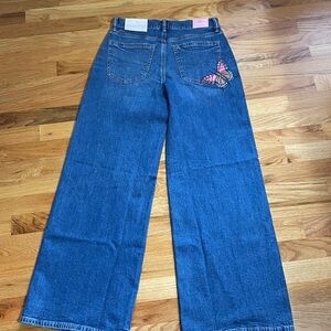 AE x Sydney Sweeney Ultra Wide-Leg Jean NWT Size 00 American Eagle Jeans
